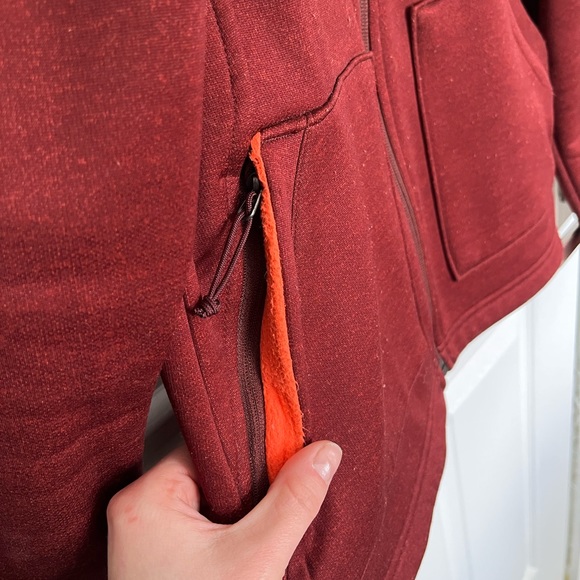 Northface Maroon and Orange Jacket - Picture 5 of 7